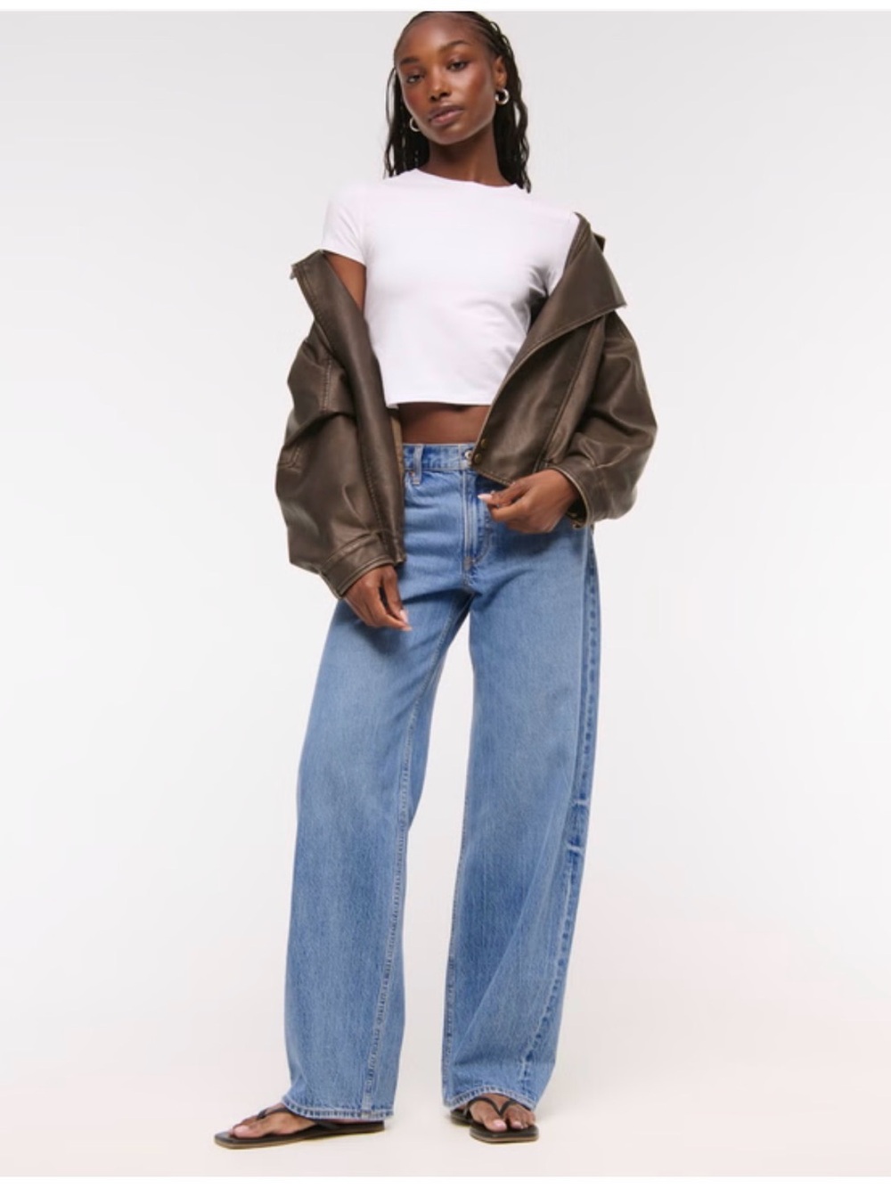 Abercrombie & Fitch low rise ultra loose jeans